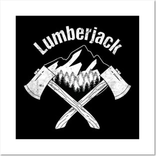 Lumberjack Woodworker Arborist Forestry Posters and Art